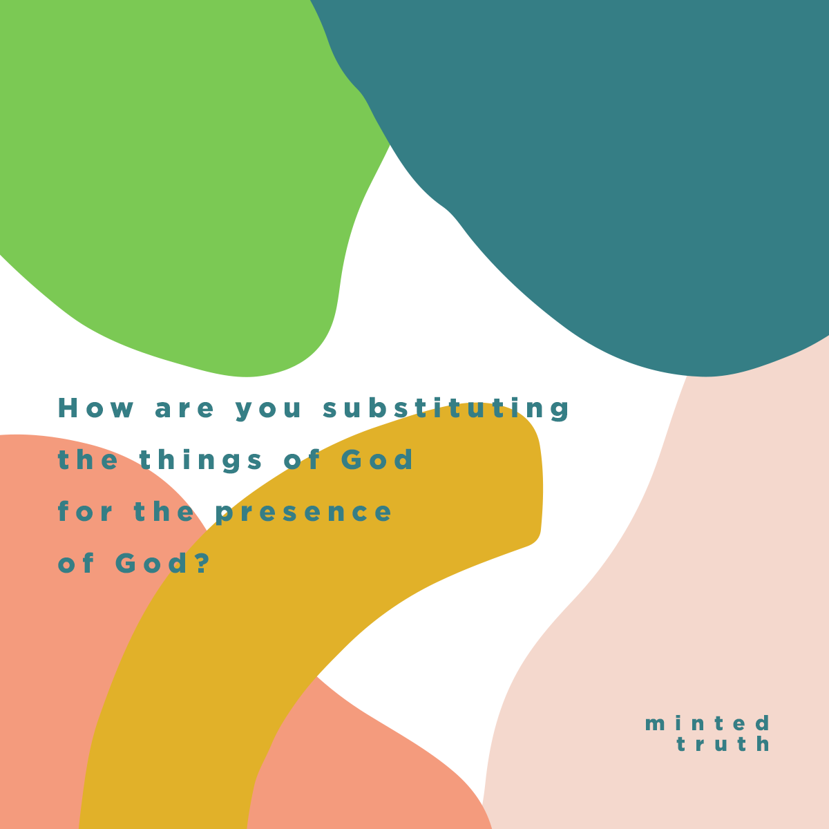 mintedtruth's tweet image. THINGS of God ≠ Spending time in the PRESENCE of God

Curating an image of seeking God publicly &amp;lt; pursuing Him privately

Serving others &amp;lt; sitting at His feet

Scrolling for truth &amp;lt; feasting on Scripture 
⁠
Jesus &amp;gt; All good and godly things

soo.nr/pLip
⁠