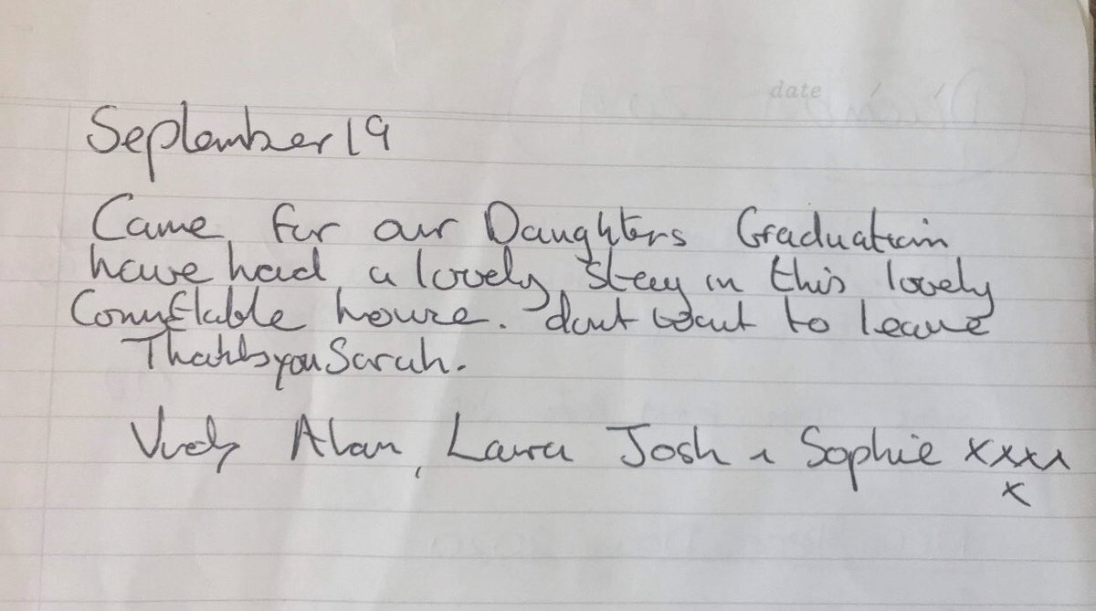 shrewsfields's tweet photo. Another kind review explaining why we've been given Superhost status (and 5-star ratings) on #AirBNB! ⭐️⭐️⭐️⭐️⭐️ https://t.co/vEDqqrlKbA