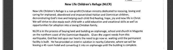 Hillary’s leaked emails show the US State Dep. receiving an email from the NLCR detailing the costs & methods for transporting children from Haiti & the DR.And remember this orphanage was NEVER going to exist, so where were the kids really going?? https://wikileaks.org/clinton-emails/emailid/3741