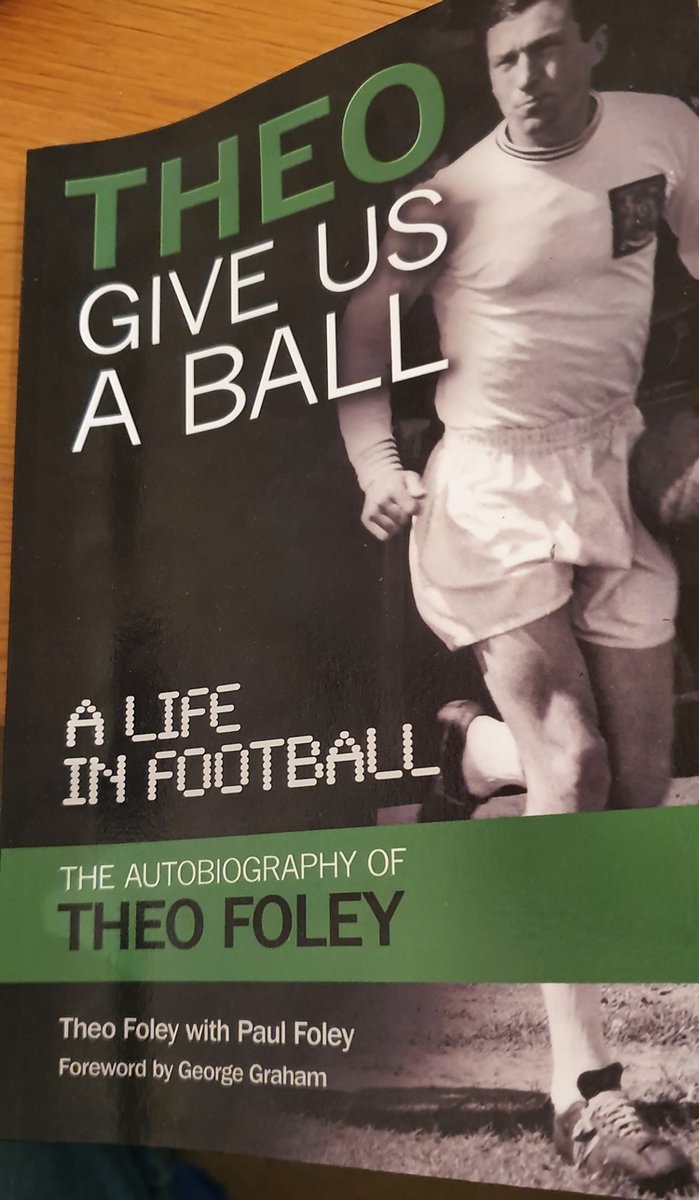 mervpayne's tweet photo. Just finished the fantastic #TheoGiveUsABall by @Theogiveusaball and @paulfoley71. Beautifully written, felt like you were sat having a pint with the man and sharing his stories! Some great 'Wall stories in there, but will interest fans of any club. Highly recommend it. https://t.co/2XYKmGt2Xm