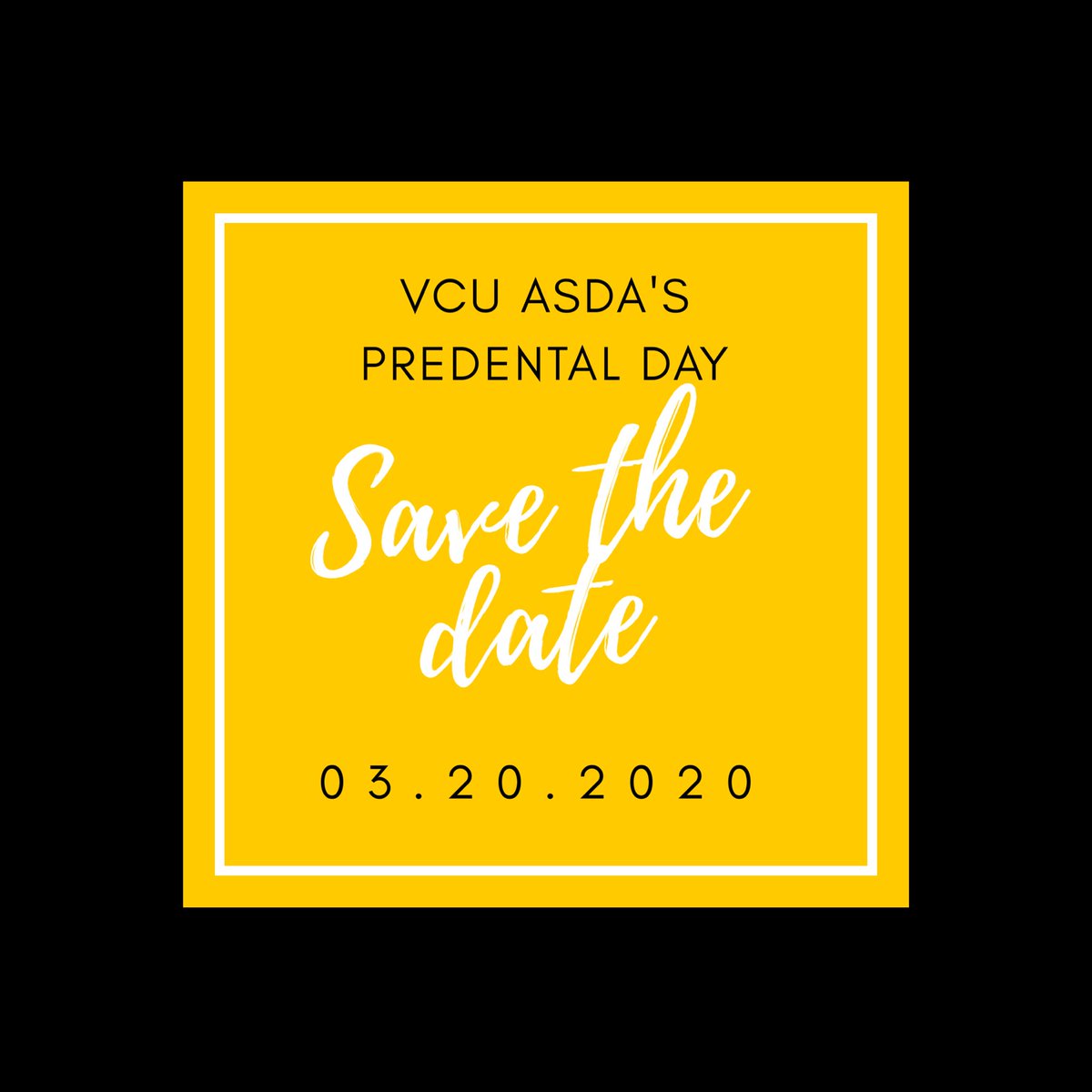 VCUASDA's tweet image. Calling ALL *pre-dental* students: Mark your calendars for VCU’s Annual Pre-Dental Day! Whether you are a non-traditional student or a current undergraduate, this is an amazing opportunity to get a feel for dental school &amp;amp; ask questions! More information on registration to follow