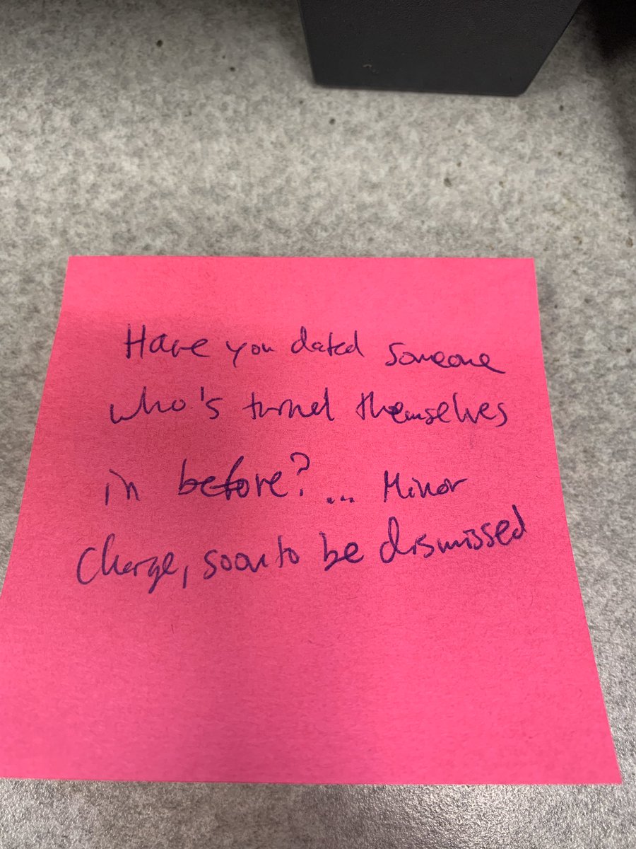 Brittanybri's tweet photo. Not everyday do you get asked out by a criminal that you’ve never met🤦🏼‍♀️ the joys of working with the public. https://t.co/hMie9EckX2