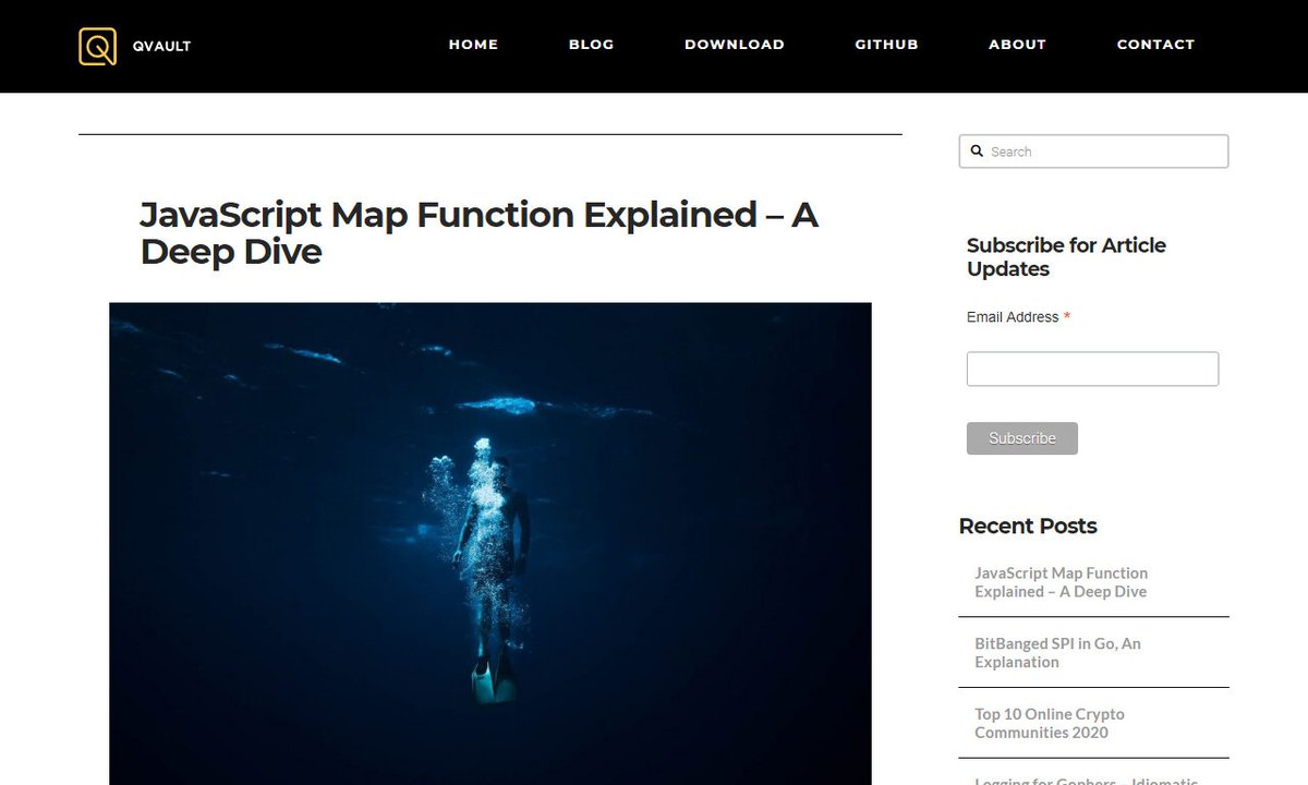 Devcide1's tweet image. JavaScript Map Function Explained – A Deep Dive
#constnewarray #val #constoldarray #arr #newarray #development
via qvault.io
☛ amp.gs/DrRZ
