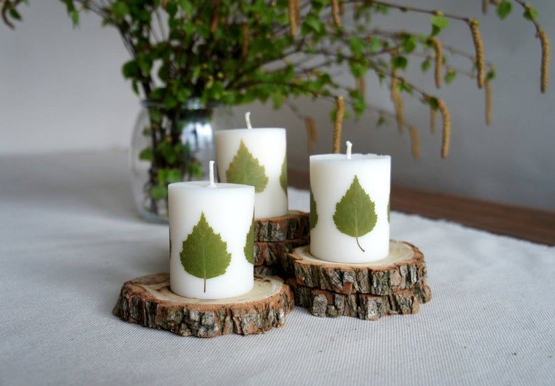 cozyours's tweet photo. Birch leaf + soy pillar candle = nice decoration idea. The author is MiLiCrafts. We found it on etsy. 
#candlemaking #candleart #candlelovers #soycandles https://t.co/5yUeV9UXnL
