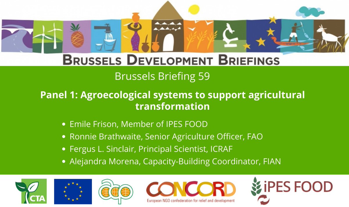AjongFelix's tweet photo. #BBAgroecology: Meet our panellists at next @brubriefings! Panel 1 will discuss concepts, trends and prospects for #agroecological approaches and what it implies for the future of the food systems ➡️Follow the discussion via @brubriefings @CTABrussels 
👉 https://t.co/340Md1AABg https://t.co/QorlSSUzZz