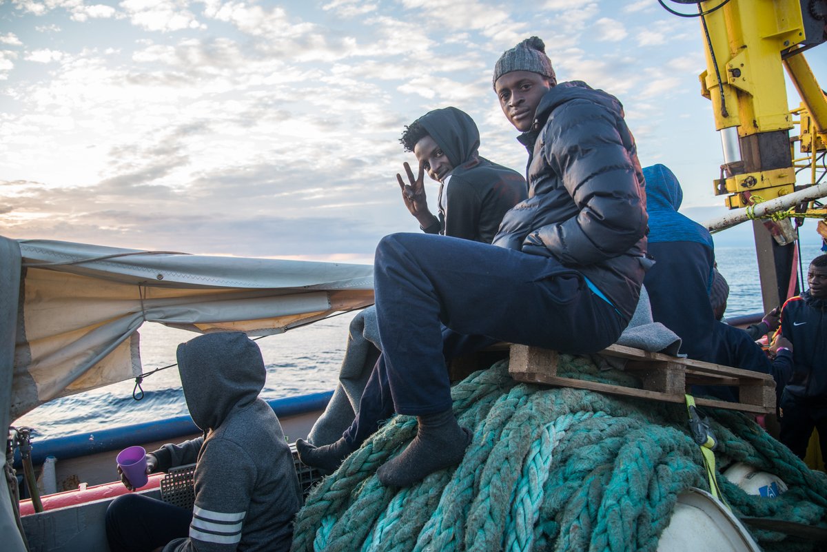 seawatch_intl's tweet photo. Port of Safety, now! #Europe again denies this right to 119 people on #SeaWatch3. Again, the #EU resorts to unnecessary ad hoc negotiations, talking about quotas, not #humanrights. While #Germany ignores the offers from 130+ welcoming cities, #Italy &amp; #Malta delay response. https://t.co/4A6uHCeiXa