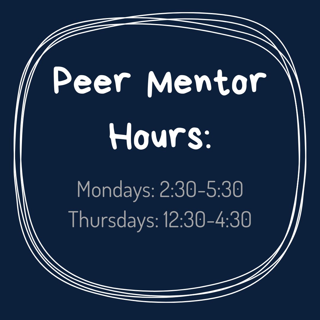 EKUBurnam's tweet photo. This is Peer Mentor Kayla's normal hall hours for this semester! https://t.co/mlEALyOfJ8