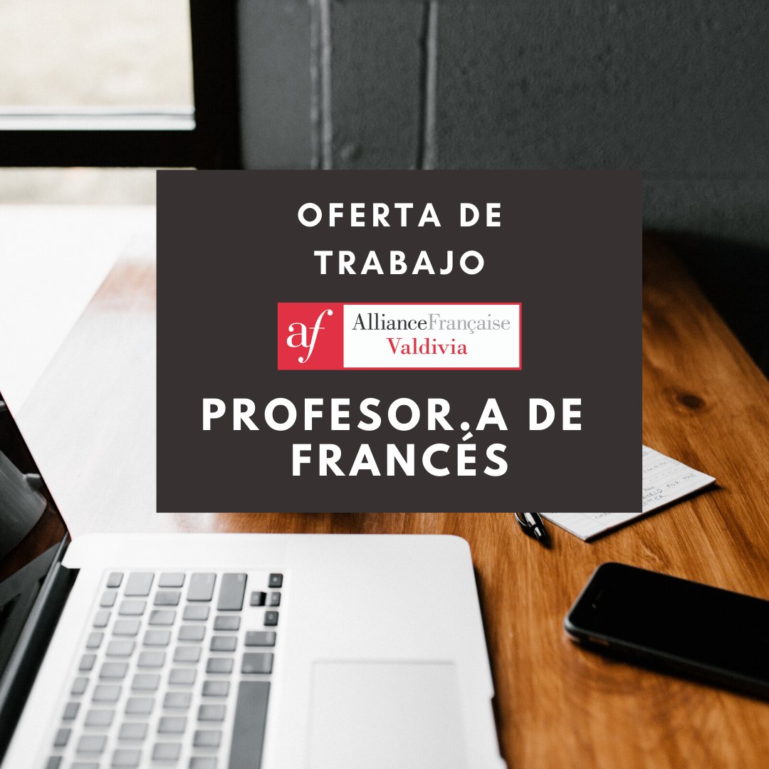 AFVALDIVIA's tweet photo. OFFRE D´EMPLOI 🇫🇷
Nous recherchons un/une professeur.e de français à partir de mars 2020 ! Principaux pré-requis : C1 de français/ diplômé dans l'enseignement du français /à défaut avoir de l'expérience dans l'enseignement du français / niveau B1 d'espagnol: afvaldivia@gmail.com https://t.co/kxkQbLs9FA