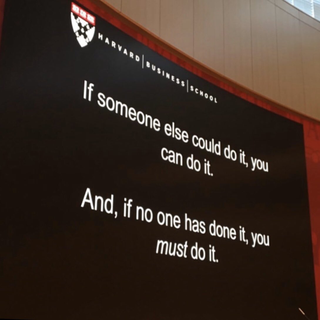 MAFigueroa's tweet photo. If someone else could do it, you can do it. And if no one has done it, you must do it. Let’s do this!!! #entrepreneurship #venturecapital #investments #traveltech #harvard #harvardrules https://t.co/4T32LK4Eig