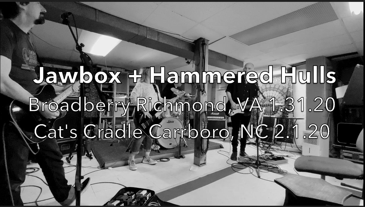 Check out the rock (and my clams) from <a href="/jawboxofficial/">jbx</a> rehearsal last Sunday then come see us play with Hammered Hulls at <a href="/TheBroadberry/">The Broadberry</a> and <a href="/CatsCradleNC/">Cat's Cradle</a> on Jan 31 and Feb 1! youtu.be/y2jZjeEQ9uY