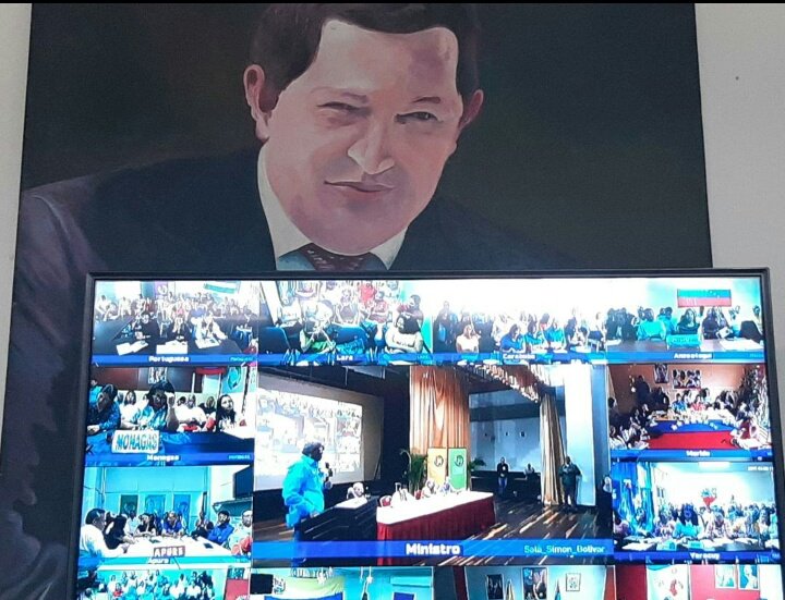 charlychaves's tweet photo. #MasTemprano || Videoconferencia nacional y foro "Educación en Resistencia" con el Ministro @psuvaristobulo, dando inicio a la semana del Maestro y la Maestra🇻🇪
#VivaTelesur 
@NicolasMaduro @MPPEDUCACION @FreddyBernal @JuntosXTachira @RosangelaOrozco @casa_bello @RadioEducativaV https://t.co/FglzHeStRN