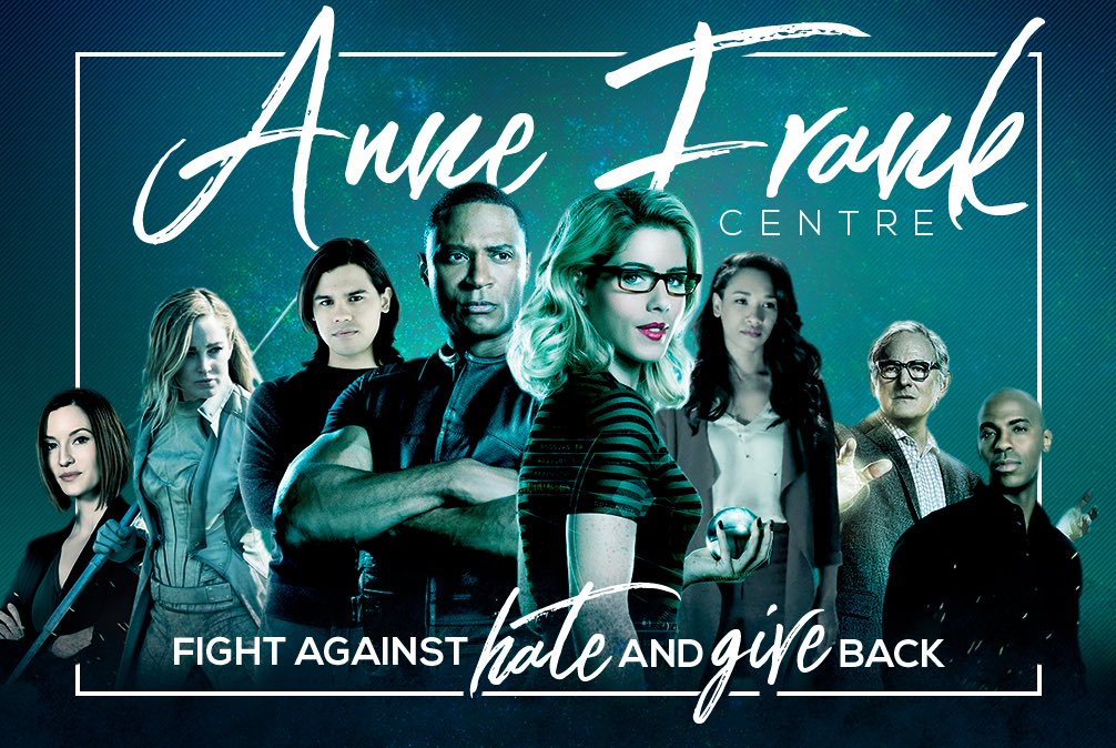 The “Fight Against Hate and Give Back” campaign raised 2,500 $ for the Anne Frank Centre in January 2017  #Arrow