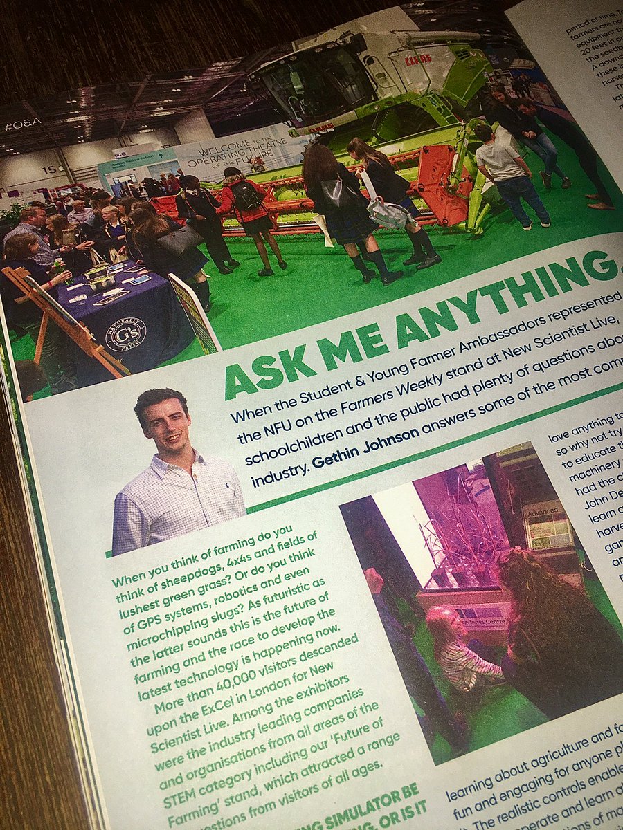 A jam packed edition of #StudentFarmer just landed through the door📦...Read about what happened when a Massey Ferguson hit the streets of London for #LordMayorsShow , The new tech’ at #NewScientistLive and some excellent advice from @redshepherdess on starting out👌🏻🙌🏻👨🏼‍🌾🧑🏻‍🌾🚜