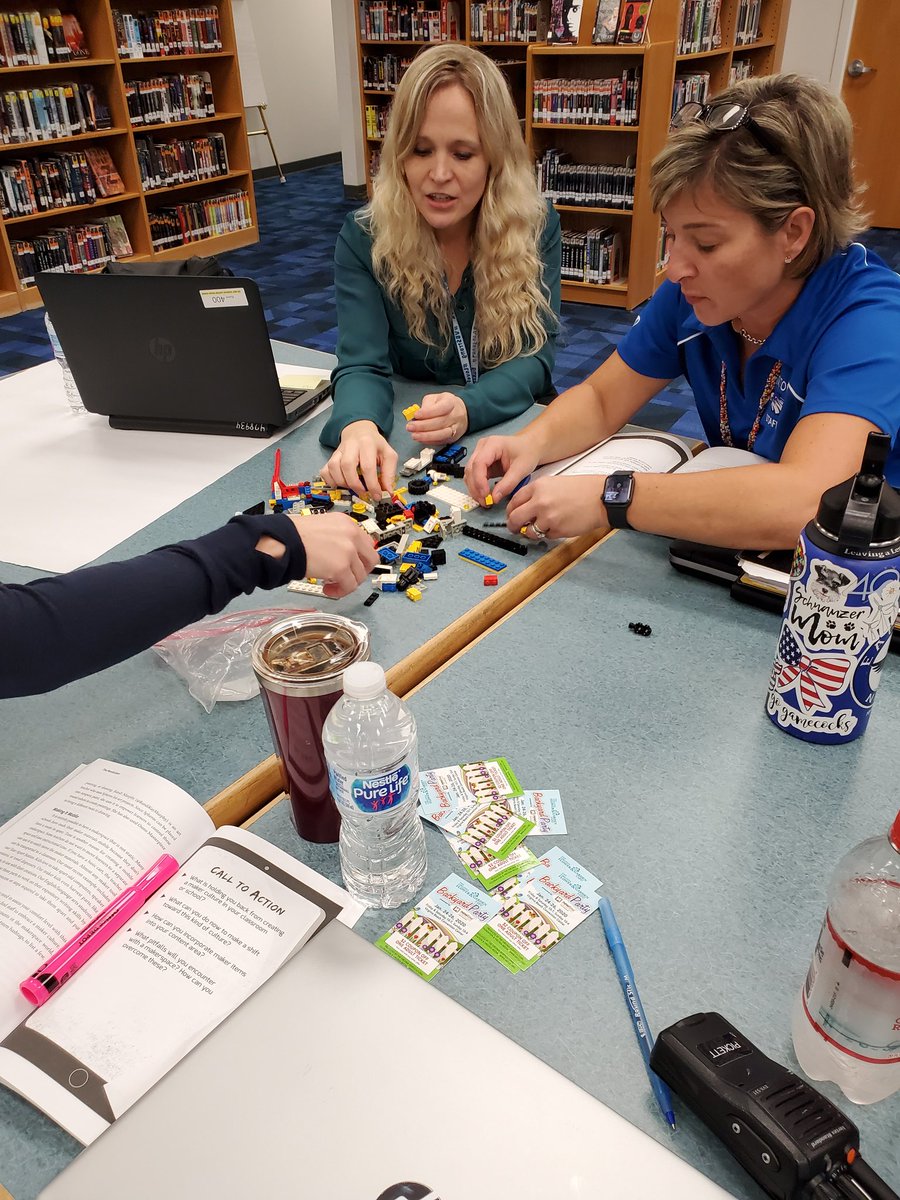 senorajenmorris's tweet image. Our fabulous @LandstownEagles ILT approached our book talk a  little differently today. We used legos as a way to answer questions and explain our answers. #innovation #revoltLAP