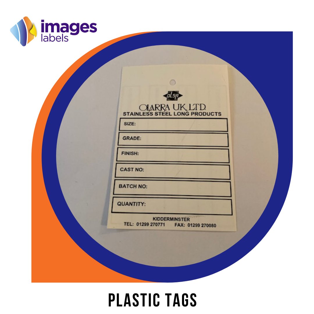 ImagesLabels's tweet image. This plastic tags is a 200 micron non-tear plastic which is clay-coated to a give a very smooth matt finish which allows excellent print quality.
Please contact us if you require further information or help designing this label for your requirement.
imageslabels.com