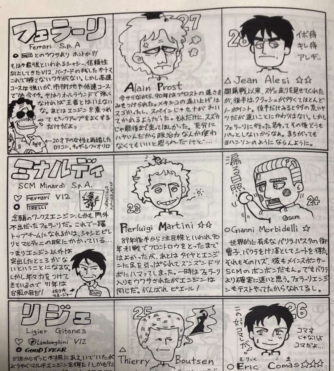 今宮さんの訃報に触れて、昔作ったF1本を読み返してたけど、、オレ、若いな。 