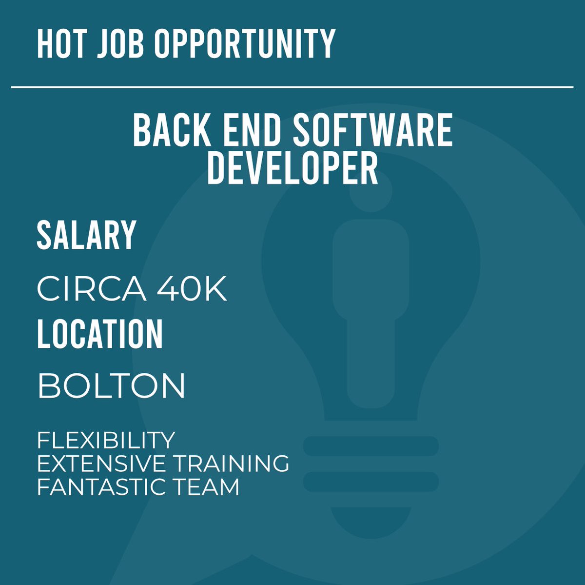 weareinsightrec's tweet image. Insight Into... Hot Job Opportunity 💥

Are you a Software Developer experienced in coding with C#?

If you&apos;re interested in learning more about this role
📞 0161 710 2317
📧 t.johnstone@insight-rec.com

#JobOpportunity #SoftwareDeveloper #DeveloperOpportunity #Software