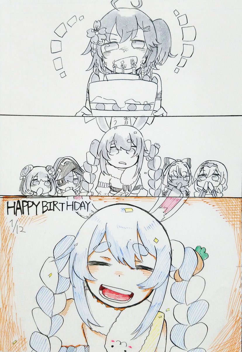 ほんとに遅れてしまった…!
ぺこらちゃん遅くなったけど誕生日おめでとう!!!???これからもおもしろかわいいぺこらちゃんを応援してます!!
#兎田ぺこら生誕祭 #ぺこらーと 