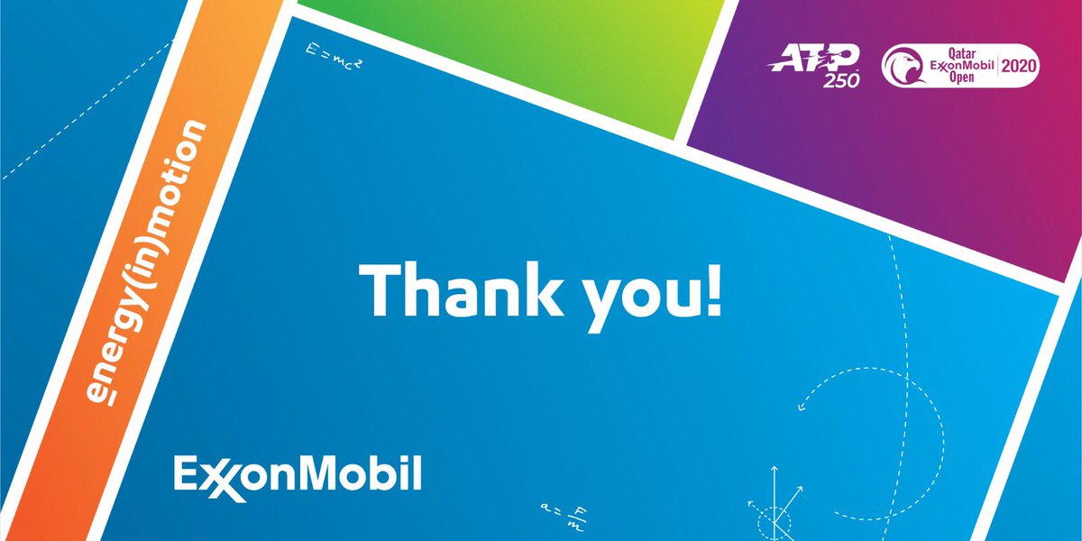exxonmobil_qa's tweet photo. ExxonMobil would like to thank all the players, fans, volunteers and staff who made the #QatarExxonMobilOpen2020 such an incredible success. Congratulations and well done! #STEMisEZ https://t.co/TYPjqOoC9M