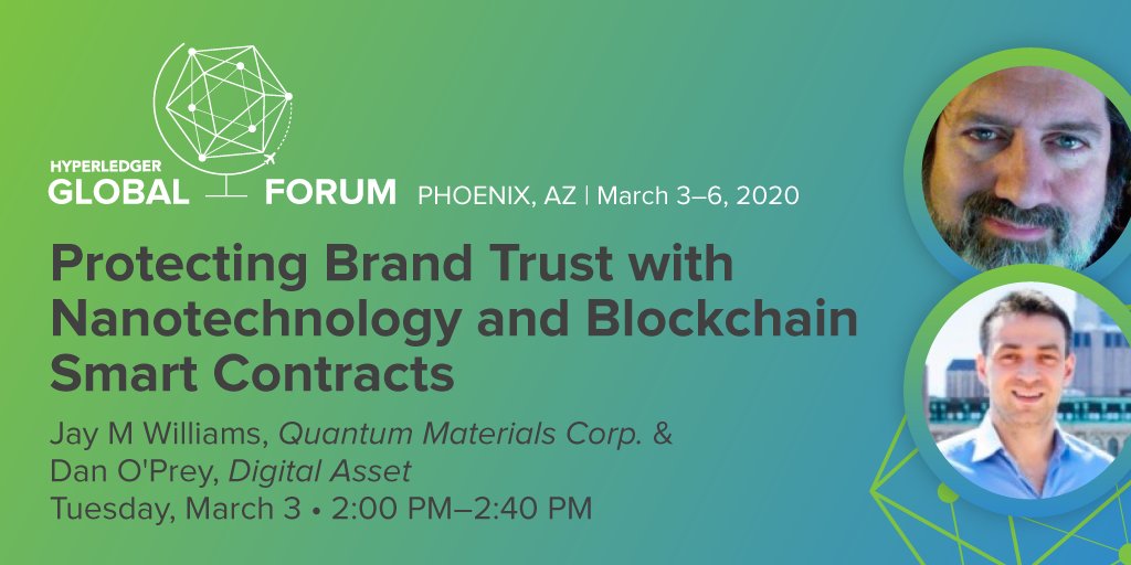 lfdecentralized's tweet photo. Don't miss this talk at Global Forum by @danoprey about smart contracts and protecting brand . trust. REGISTER https://t.co/1GrUyn9ld7 #HyperledgerForum https://t.co/u1xWFA5rYl