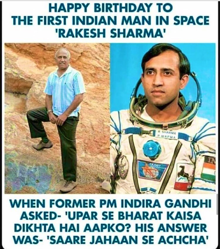 Happy Birthday Rakesh Sharma! 