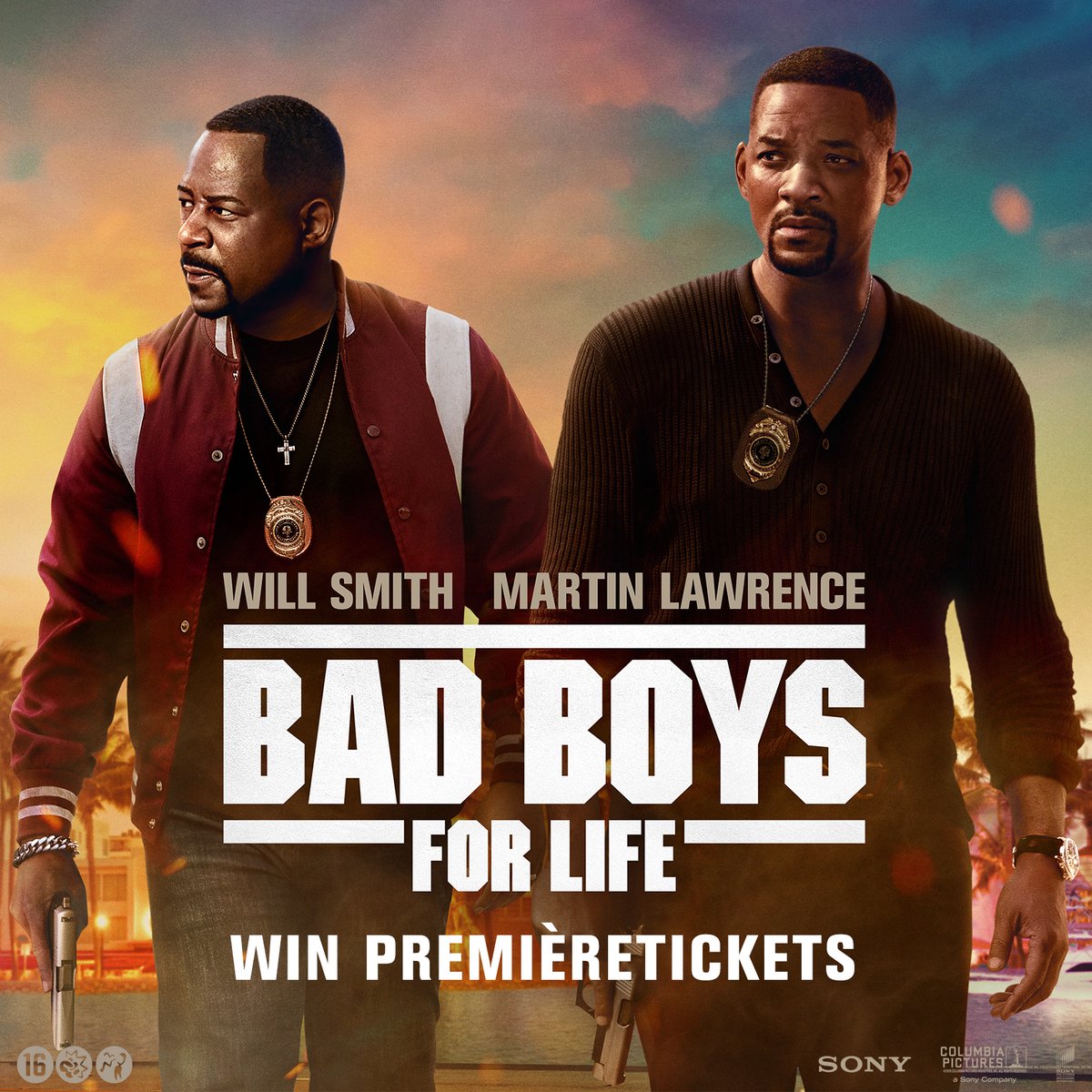 Maak kans op twee tickets voor de première van Bad Boys for Life op maandag 20 januari in Pathé Arena Amsterdam. In aanwezigheid van de regisseurs Adil El Arbi en Bilall Fallah!
Tag je partner in crime en wie weet mogen jullie twee bij dit event aanwezig zijn👮‍♂️!
#BadBoysForLifeNL