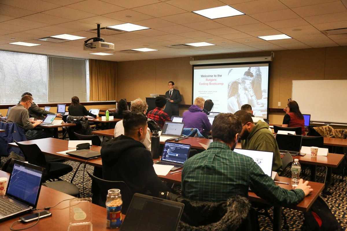 rutgers_ce's tweet photo. Our full-time #RutgersCodingBootcamp launch is underway! Good luck to all the students as they take their first step in this incredible journey! #LaunchDay #coding https://t.co/nt3lkWMuDy