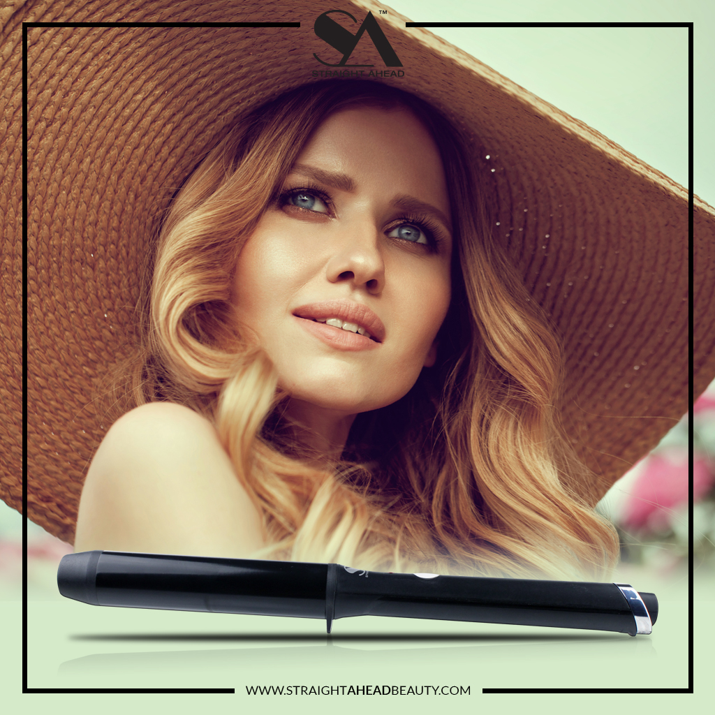 straight ahead curling wand