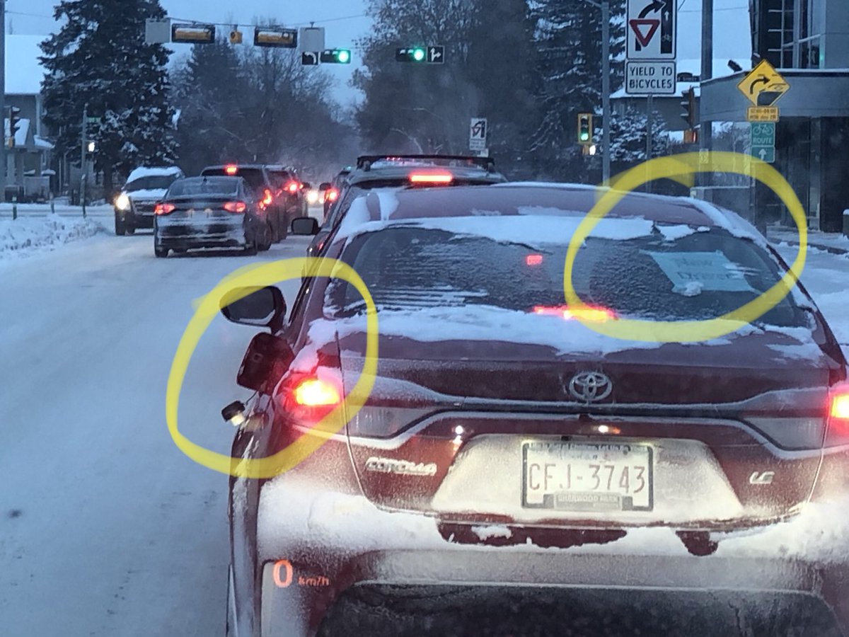 kenmnichols's tweet photo. This #yegtraffic New Driver is also a #NewReFueler #RoughMonday https://t.co/urep2FpCRA