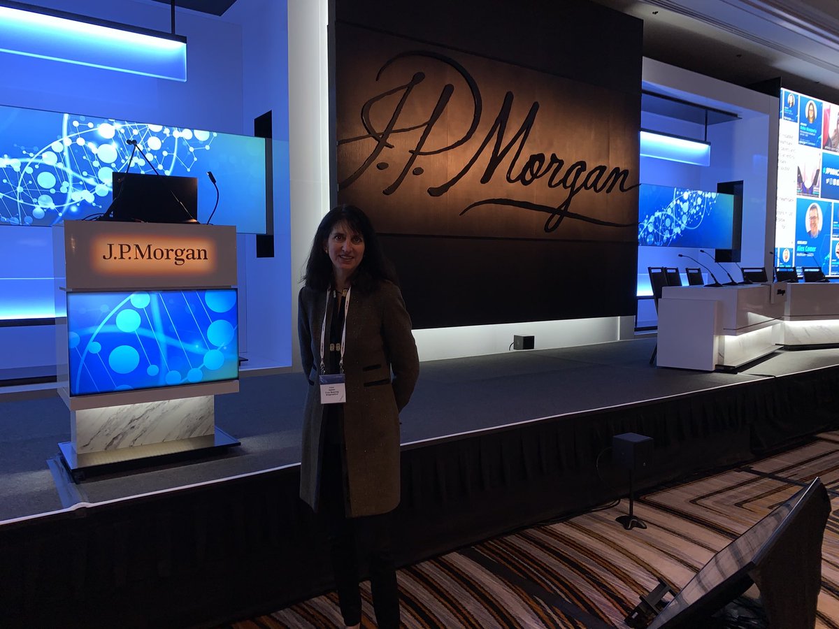 Tishajepson's tweet photo. ⁦@bearing_true⁩ and Tisha Jepson with badged attendance at the 38th JP Morgan Healthcare Investor Conference in San Francisco. Thank you #JPM2020 #JPMorgan2020 https://t.co/LUoaJR013W