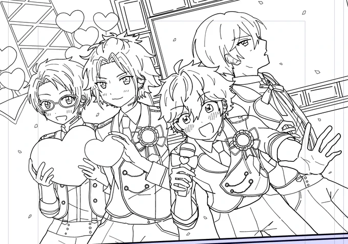 ショコラフェスの話描いてるんだけどイベント衣装作画コスト高すぎて気が狂う 