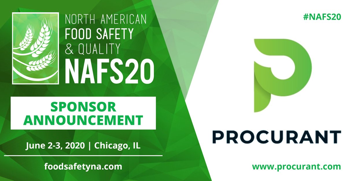 EP_NAFS's tweet photo. Thank you for partnering with us, @procurant. #Procurant is transforming the global food #supplychain with technology to reduce waste, increase visibility, improve #foodsafety and digitize business from production to consumption. Meet the team at #NAFS20 - https://t.co/LBonMbcrbi https://t.co/Q2R4nqsP1G