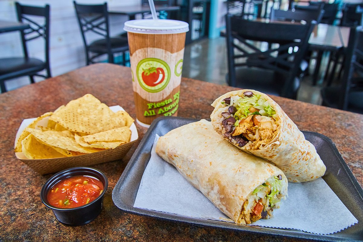 We're here to chase those Monday blues away with our $5.99 burrito/bowl Monday Special! The special includes chips and salsa from our salsa bar along with a FREE fountain drink.
**special does not include fiesta taco salad**