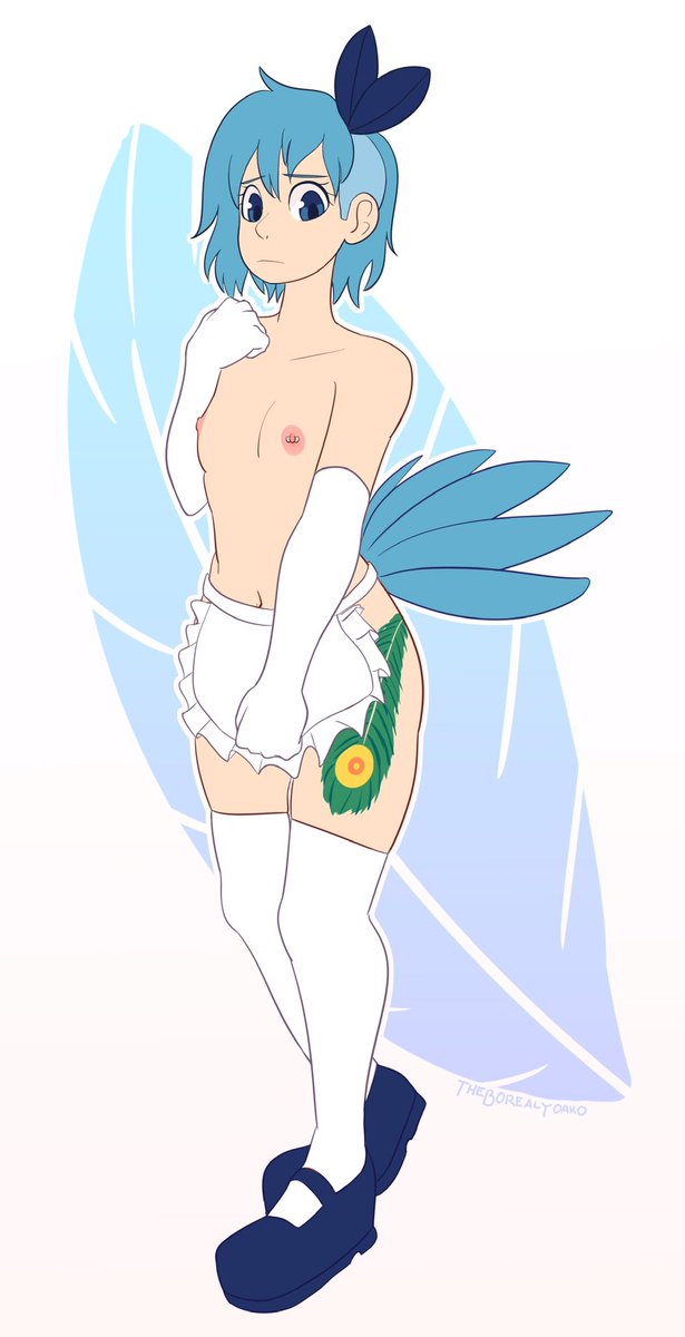 This was part of her ‘uniform’ on Sundays at a cafe she worked at 

She might go back to work there again sometime—

(By @.AustralYoako!)