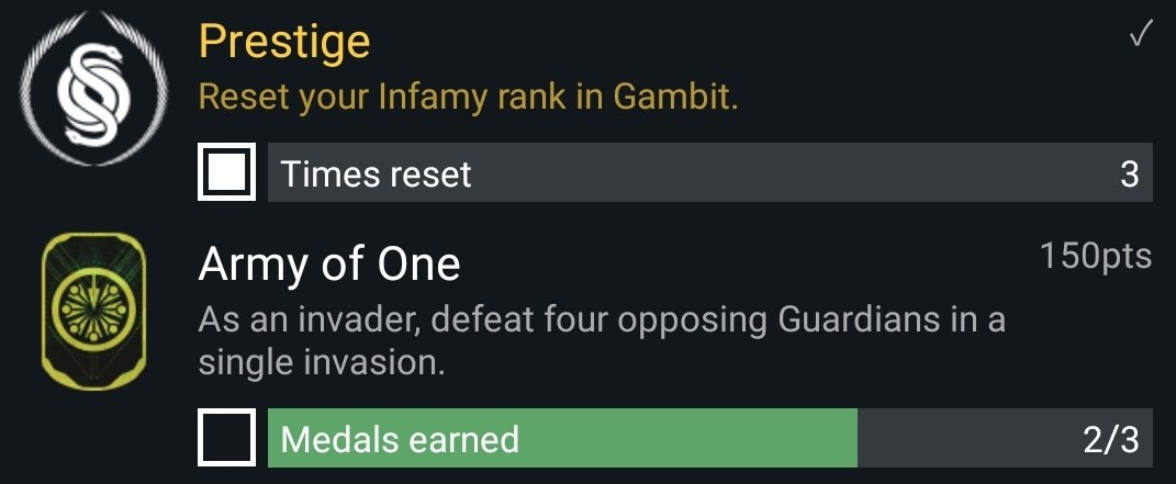 ThornQueen808's tweet image. When You Are Sooo Close and Yet So Far Away 😅😅😓😓

I WANT That Title 💪🏽💪🏽

@mrzlissa 
@Crossterminal 

#Destiny2 
#GambitPrime 
#Gambit 
#Twitch