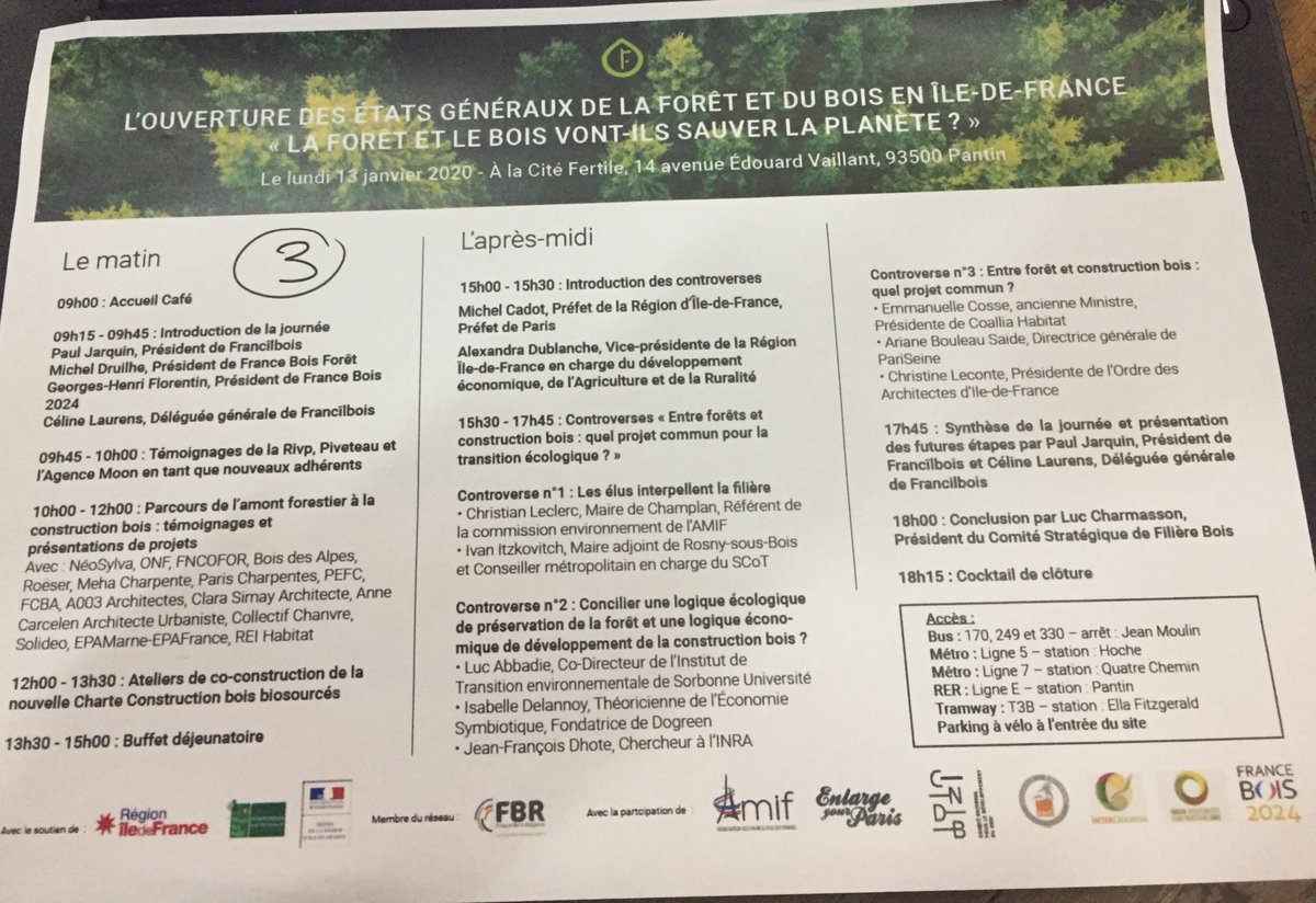 ADublanche's tweet photo. 🌳En @iledefrance la #forêt couvre 1/4 du territoire.
Véritables poumons verts, nos forêts sont un élément essentiel du cadre de vie des franciliens.
➡️La Region s’engage depuis 3 ans pour structurer la filière forêt-#bois avec @francilbois dont je salue le nouvel élan!
#EGFB https://t.co/7mlLITNe5C