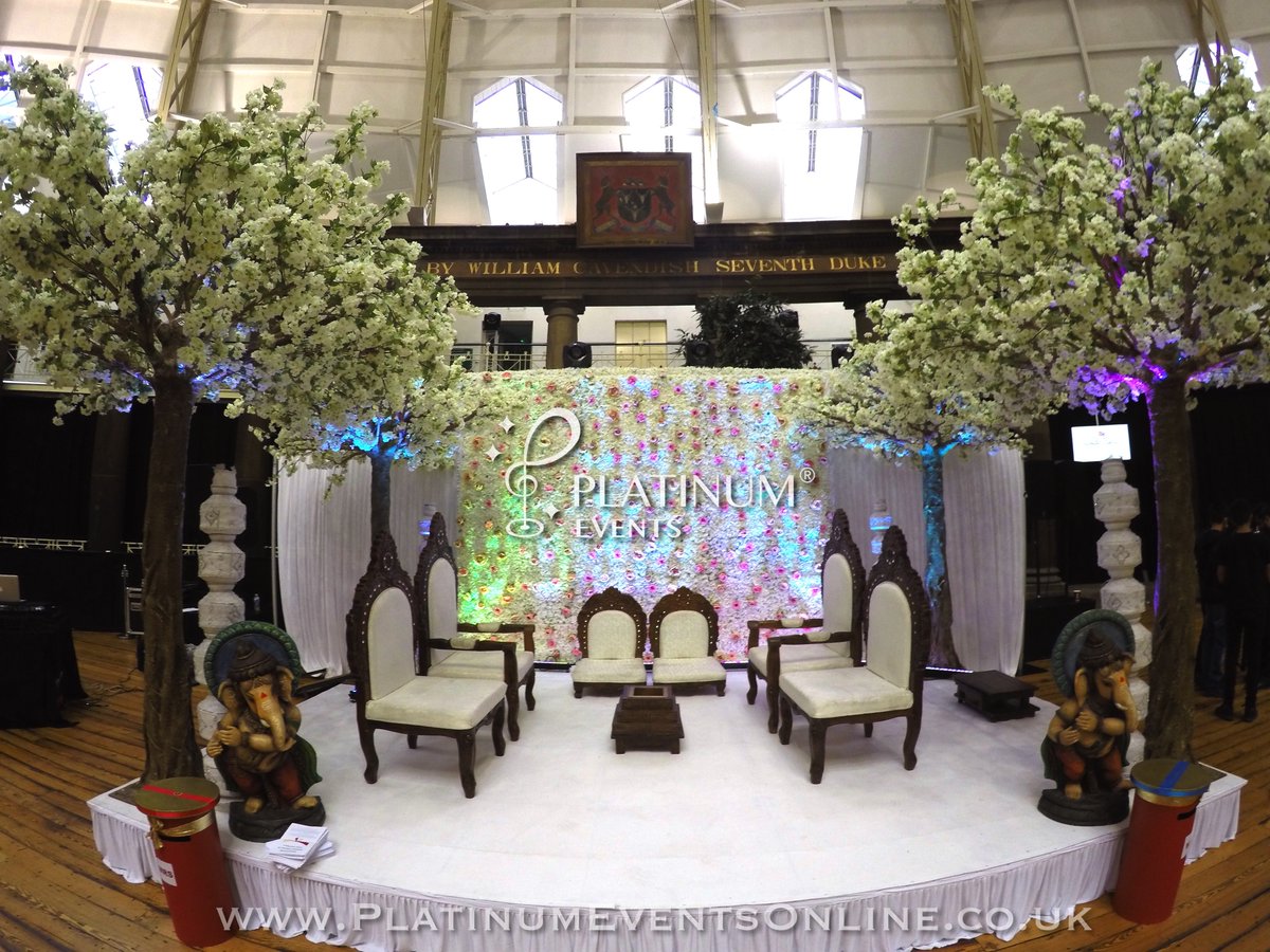 platinumevents5's tweet photo. Mandap Mondays! Our Bespoke Blossom Tree Mandap at the Devonshire Dome! We can create something special for you too! Contact us on info@platinumeventsonline.co.uk or 07971 309200 #mandap #mandapmondays #platinumevents #devonshiredome #hinduwedding #bespokemandap #uniquemandap https://t.co/XNzp8YYMvS