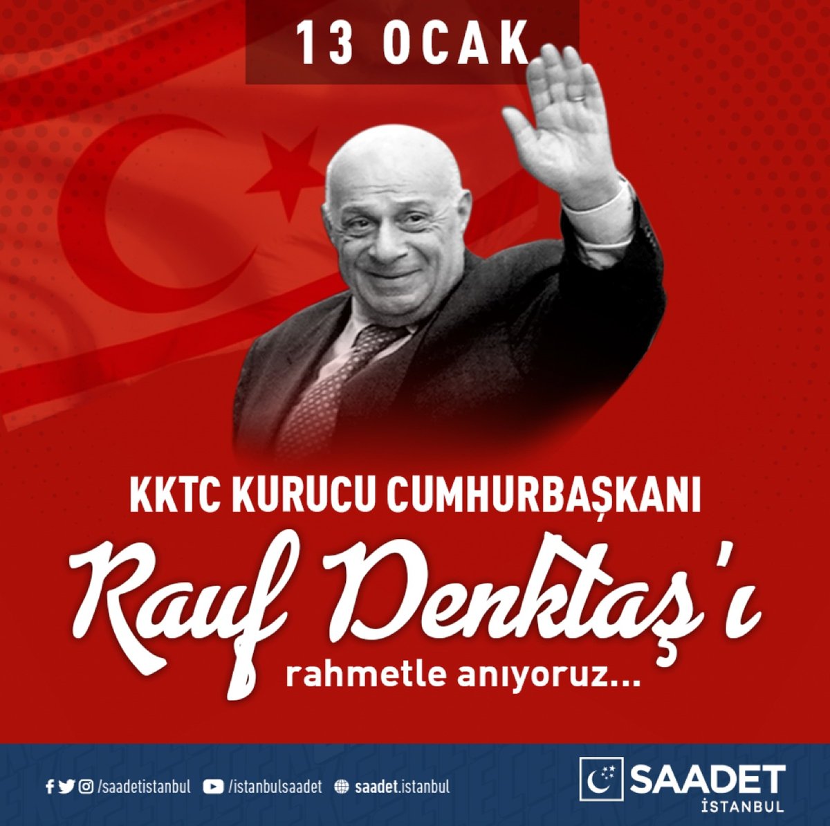 Şimdi Rauf Denktaş Televizyonun Başında Gözü Yaşlı Bizi Dinliyor, Yaşa Erbakan Bir Sen Varsın Zaten Diyor Ben Bunu da Duyuyorum..
#RahmetleAnıyoruz