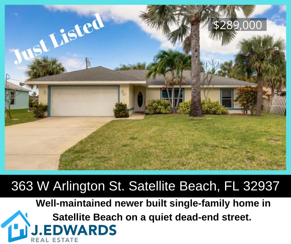 shannonmis13's tweet photo. Are you looking for a newer single-family home in Satellite Beach? This 2002 built concrete block home is the home you are looking for! #JEdwardsfl #floridarealestate #spacecoast #Satellitebeach #newlisting #homesforsale
 https://t.co/N0fr9qLlYQ https://t.co/FVT7lcCPXn