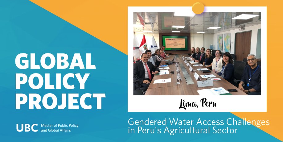 ubcSPPGA's tweet photo. The #GlobalPolicyProject team in Lima, Peru engaged a variety of national government officials, to research their topic “Gendered Water Access Challenges in Peru’s Agricultural Sector” https://t.co/SCkrojaEbh https://t.co/88xh1665wO