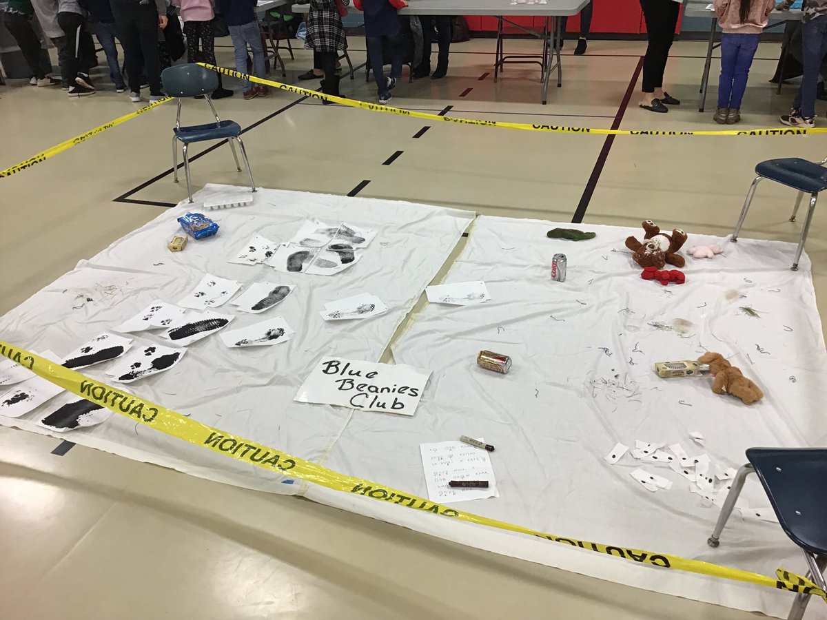 Detective science day “crime scene”