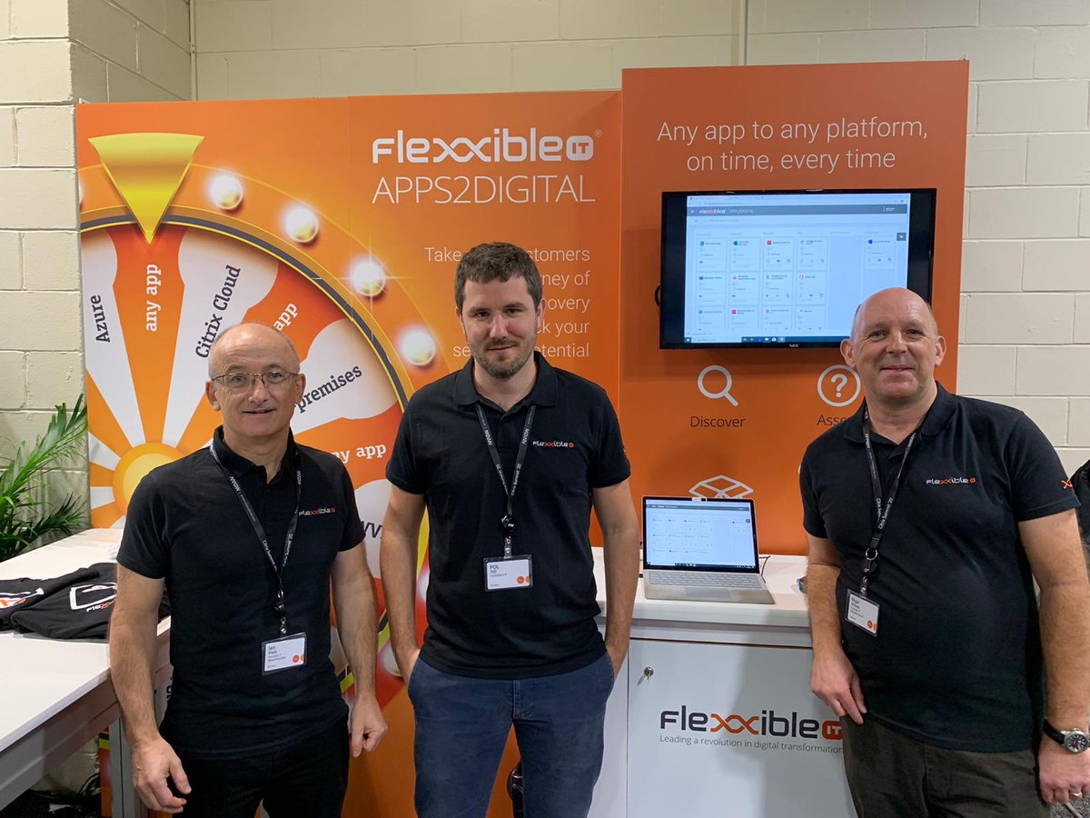 CorkieMoore's tweet photo. Meet the @FlexxibleIT team at #CitrixSummit on booth 507. Transform your #app delivery services with #Apps2Digital @NigelWoods27 @ianbplatt @CitrixReady @CitrixUKI @CitrixPartners https://t.co/nIGDqhEH1D