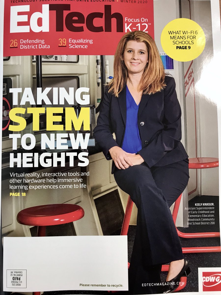 WoodstockD200's tweet photo. Feature on District 200's new @ChallengerCtr made the cover of @EdTech_K12  Magazine @CDWCorp @KeelyKrueger https://t.co/DVs3z7Ogcd