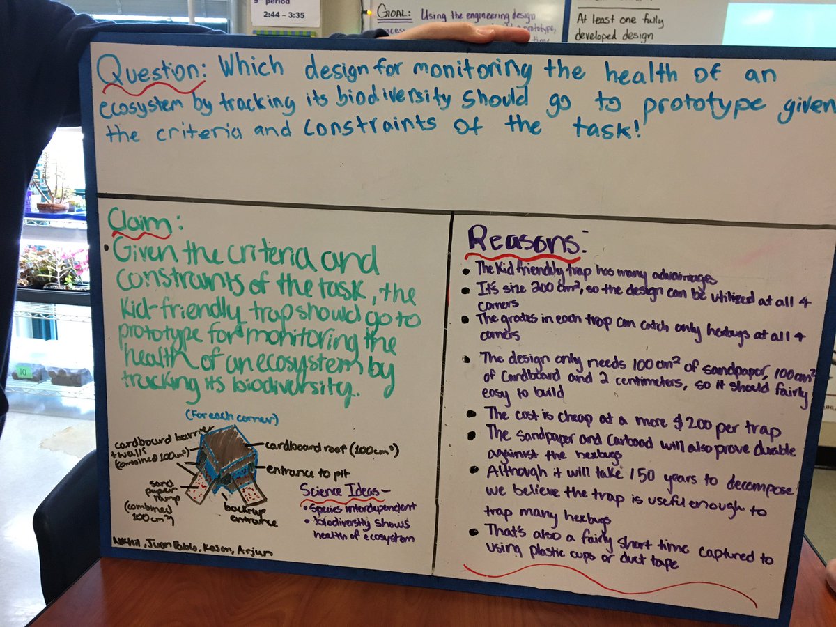 Our CeVMS student engineers are at it again. This time they are designing devices to help monitor the biodiversity of an ecosystem. @ArgumentDrivenE @ArgumentDriven <a href="/cevmsjags/">Cedar Valley MS</a> <a href="/RRISD_science/">RRISD Science</a>