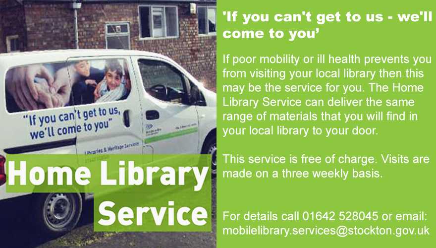 stocktonlibrary's tweet image. If you find it difficult to get to a library, contact our #HomeLibraryService. Find out more here stockton.gov.uk/arts-culture-a… or call 01642 528045 #StocktonLibraries