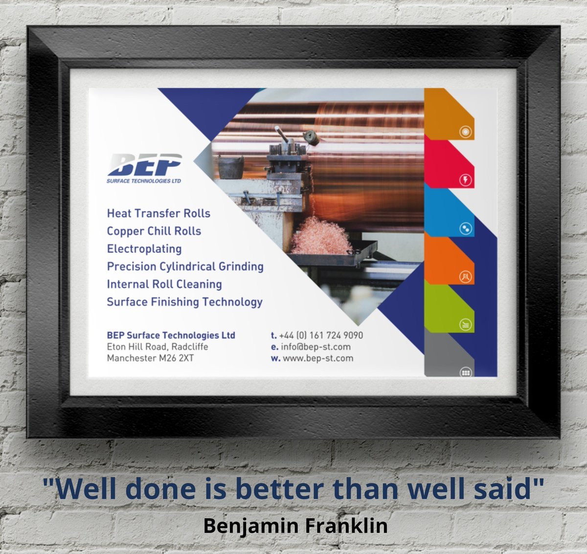 bepglobal's tweet photo. At BEP Surface Technologies, our #purpose is to get it right first time. https://t.co/exkBZctJdz