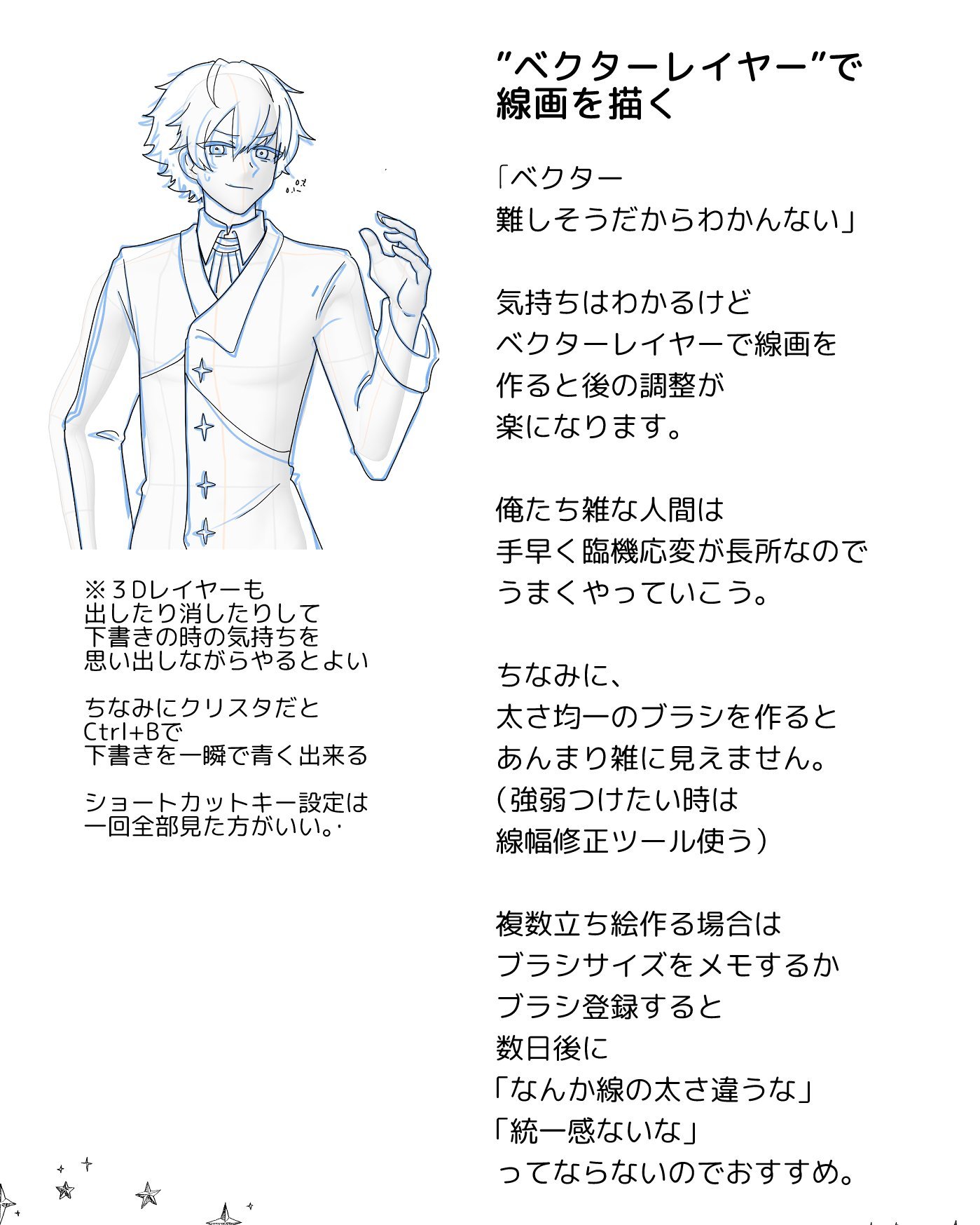 カツサダ研究所 A Twitter 絵を丁寧に描けないせっかちな人のための絵の描き方だよ 自分のための備忘録です T Co Wouva2btc9 Twitter
