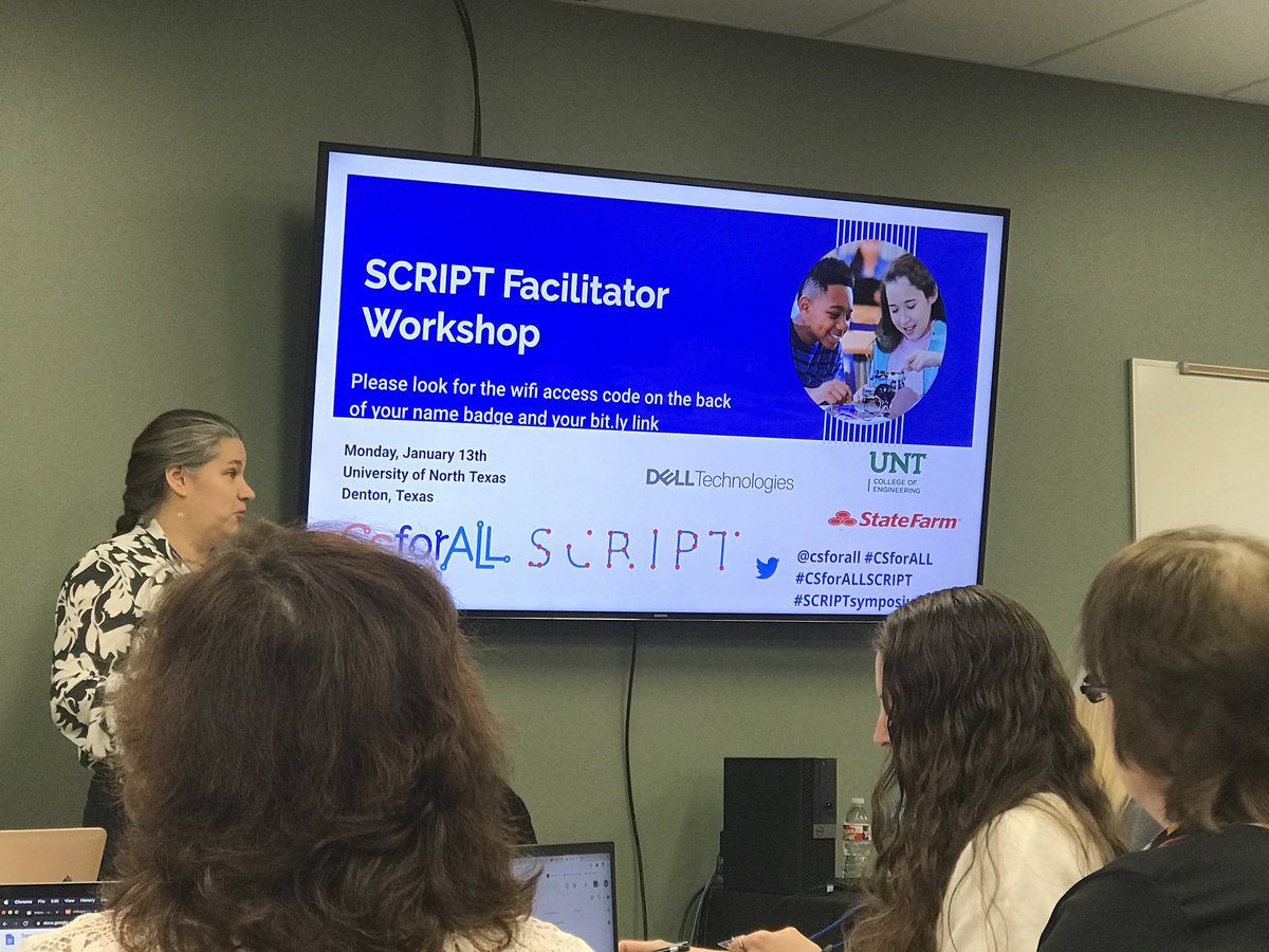 TraciTackett's tweet photo. @CSforALL SCRIPT rubric facilitator training. Use data to develop and plan a CS pathway. #CSforALL #CSforAllSCRIPT #SCRIPTSymposium #dptoughasnails https://t.co/ppmm8URxtj