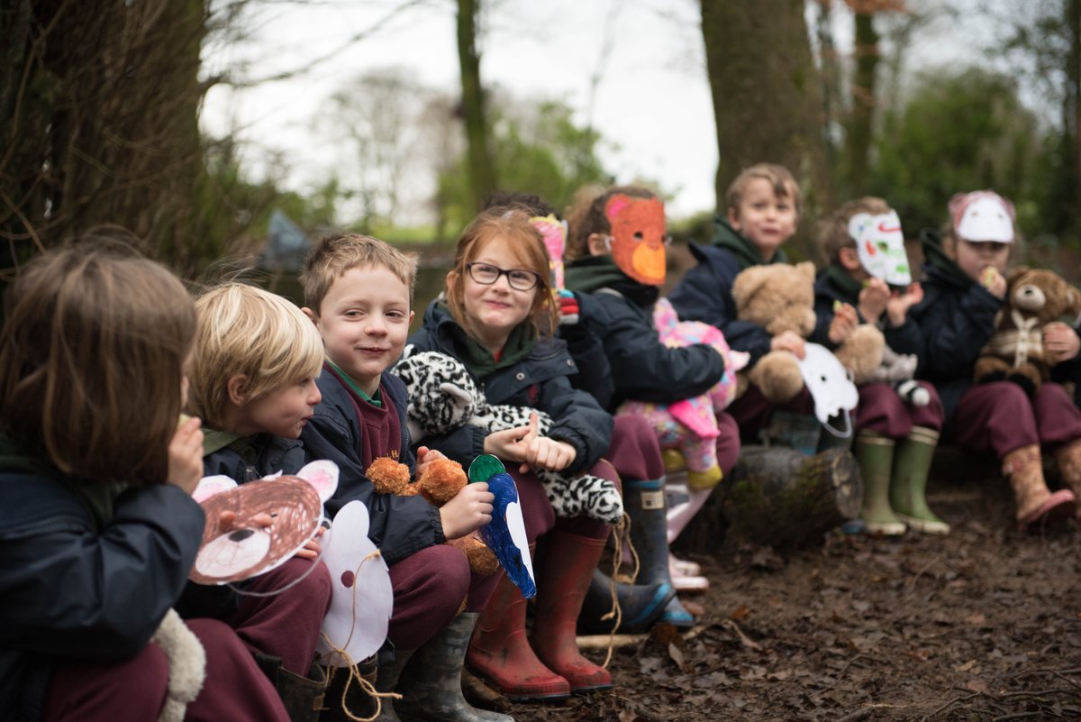 AHPrepEYFS's tweet photo. "We're going on a bear hunt. We've got to go through it! Stumble trip! Stumble trip! Stumble trip!" Our Year 1's had a lovely morning in #ForestSchool listening to @AHPrepHead read from the much loved book before #StormBrendan got going.  #AHPrepEYFS #AHPrepForestSchool https://t.co/30c68AJM4d