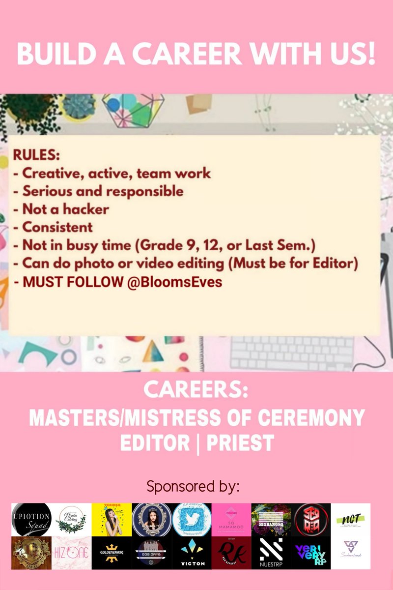 SF9Official_RP's tweet photo. Hello! @BloomsEves is Hiring new staff—!!

If you are interested to join, please read the rules and fill the form! See you at the company~!

- Best Regards
BnC Team 
[ https://t.co/ia882dhn5m ] https://t.co/NJS9Z2c3Mb